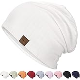 Slouchy Beanie for Men Women Soft Lightweight Running Beanie Hat Chemo Cap Skull Cap