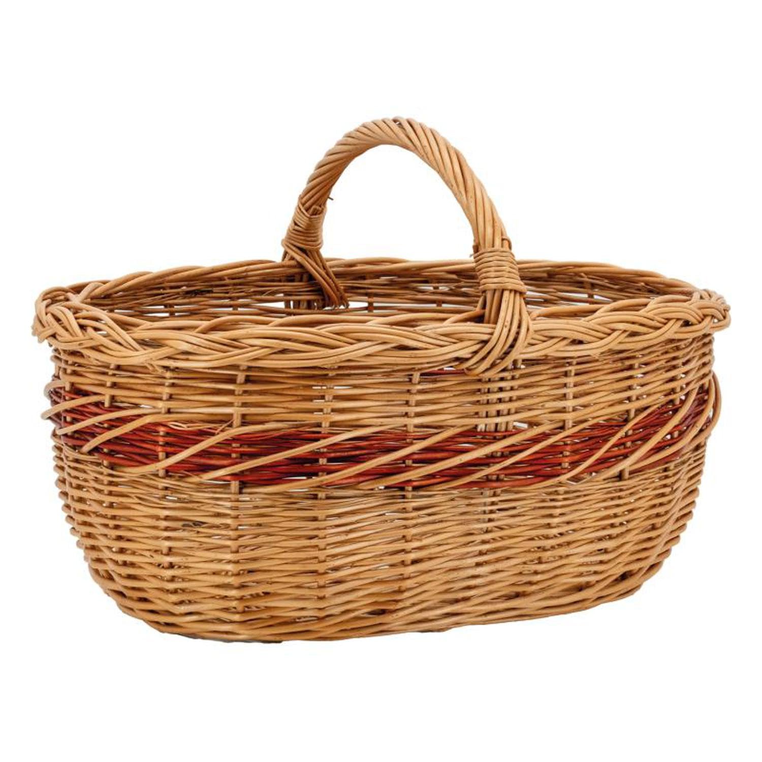 AUBRY GASPARD Wicker Buff Basket