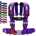Purple 4 point harness for bucket seat with quick release belt, 9 colors to choose from, racing harness 4 point car utv rzr [6008P1]