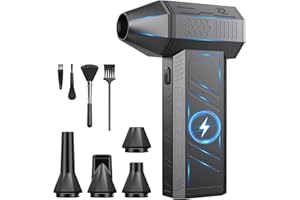 Compressed Air Duster - 180000RPM Powerful Electric Air Duster, 3 Gear Adjustable Cordless Air Blower, Rechargeable Dust Clea