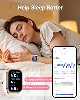 TOOBUR Smart Watch Women Men Fitness Tracker IP68 Waterproof Bluetooth Call view 4