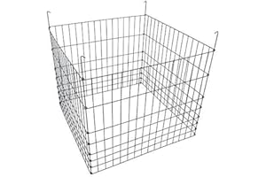 MTB Garden Wire Compost Bin 36x36x30 inches, Black, Garden Bed Fencing