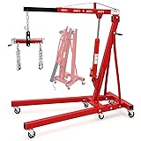 GarveeTech 2 Ton Engine Hoist, Folding Cherry