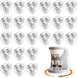 Honoson 24 Pcs Self Adhesive Caster Wheels
