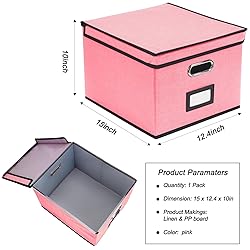 EOOUT 1 Pack File Organizer Box with Lid Hanging