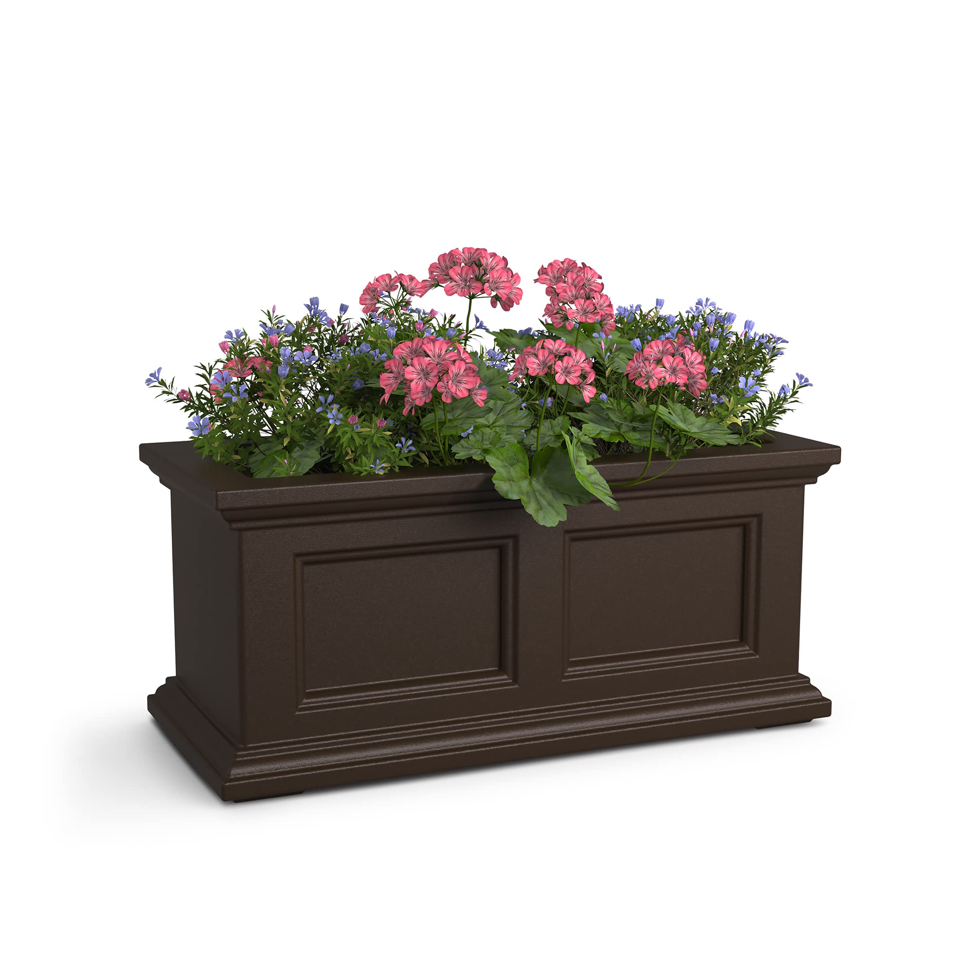 Mayne Fairfield 2-Foot Window Box – Self-Watering, Weather-Resistant Planter for Flowers – Durable Design for Outdoor Use, Perfect for Windows, Railings, or Fences Image