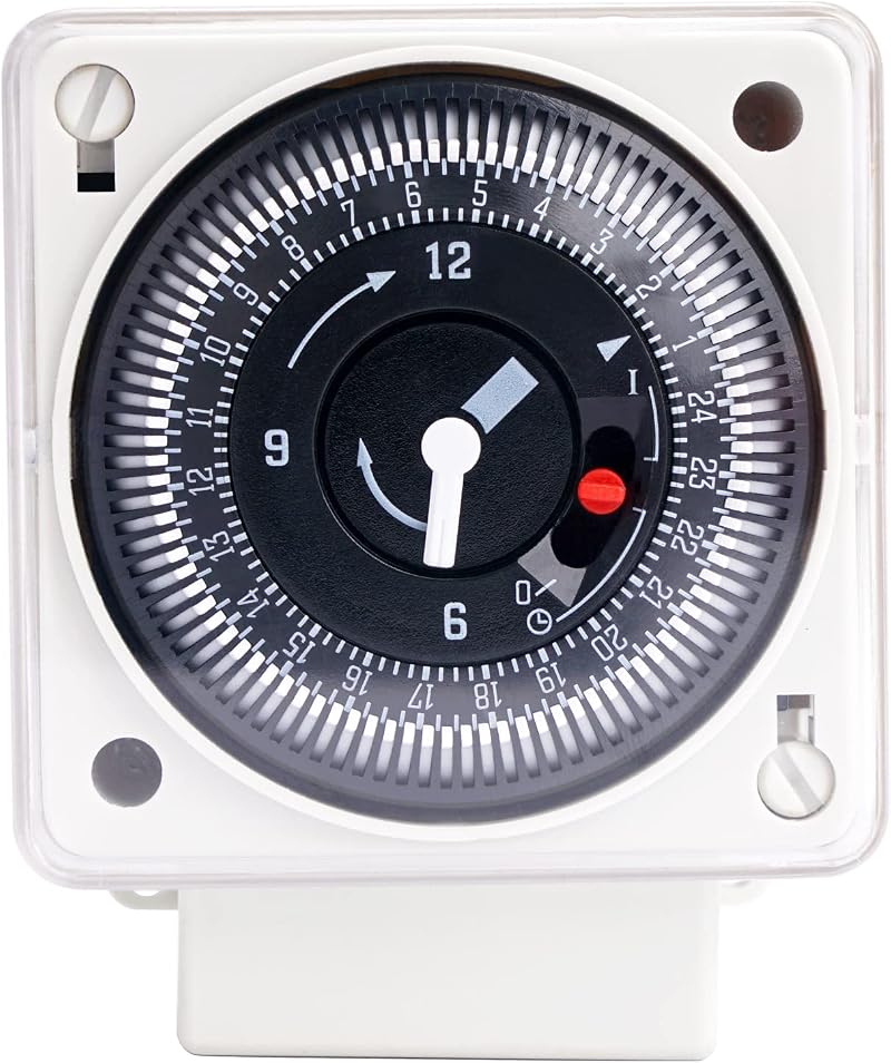Transplant Mechanical Timer Switch 220-240V 16A 24 Hour Analog Daily Universal