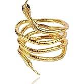 YANCHUN Bendable Snake Necklace Bracelet for Women Gold Layerded Choker Necklace Gothic Jewelry Trendy Halloween Costume Accessories Women