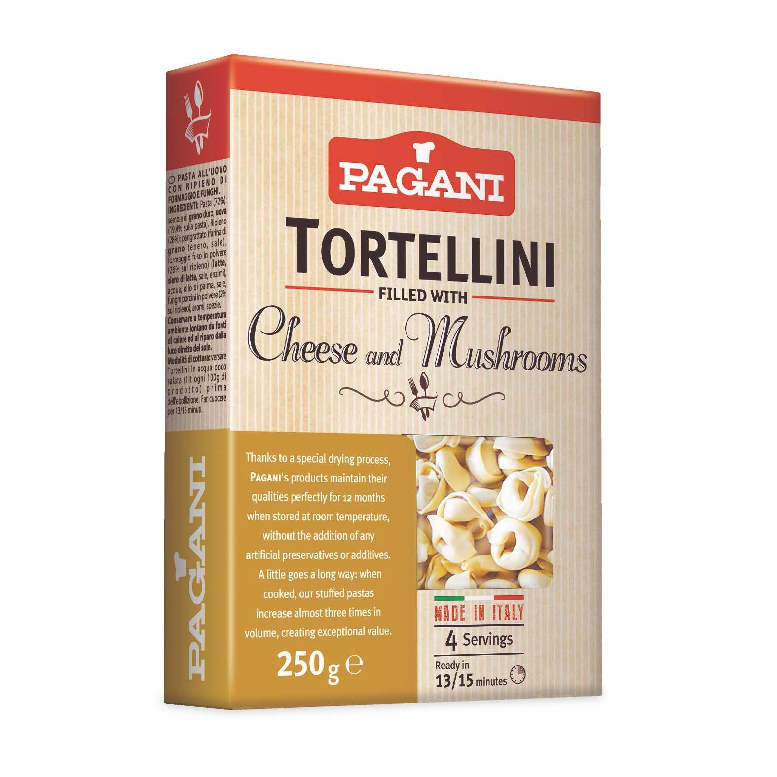 Tortellini Cheese and Mushrooms 8.5 oz (pack of 2) by Pagani