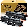 ONLYU 78A Black Toner Cartridge Compatible Replacement for HP 78A CE278A 78A Toner Cartridge HP Laserjet 1536dnf P1606dn M1536dnf 1606dn Toner Printer (Black, 2-Pack) (78a Black)