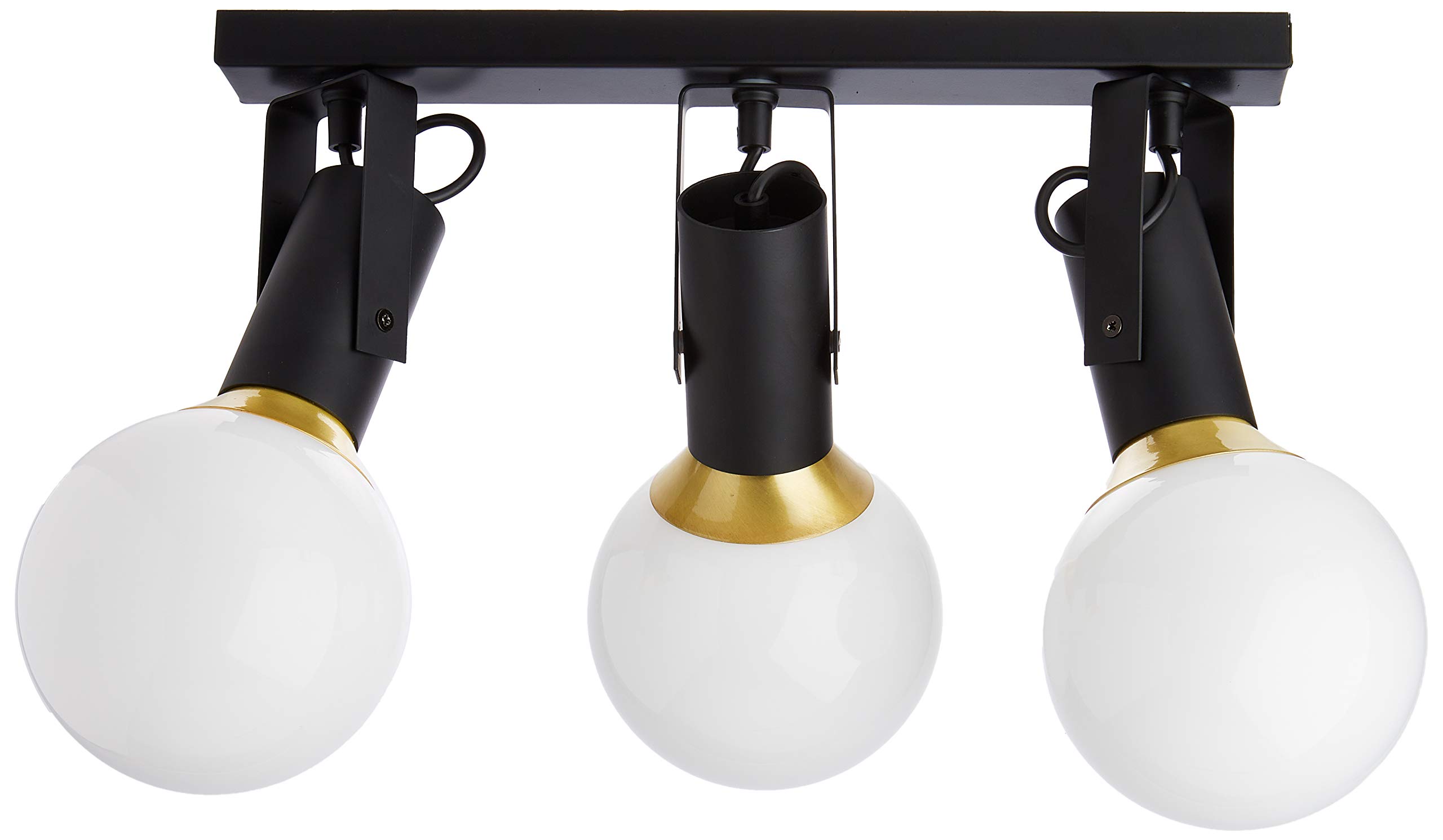 Homemania Spotlight, Metal, Glass, Black, Gold, White