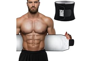 AMZBOSS Waist Trainer for Women & Men, Waist Sweat Band, Belly Band Sweat Belt, Stomach Wrap, Body Shaper Belt