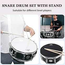 EASTROCK Snare Drum 14X5.5 Inches for Student