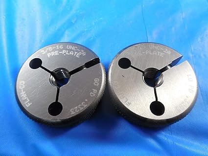 3 8 16 Unc 2a Preplate Thread Ring Gages 375 Go No Go Pd S 3323 32 B P Amazon Com Industrial Scientific