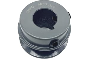 CMFG AK17-3/4 v Belt Pulley, 1.75 inch OD, 3/4 Inner Bore, cast Iron Material, AK Single Groove Motor Pulley for “A” or "4L" or "3L" Belts