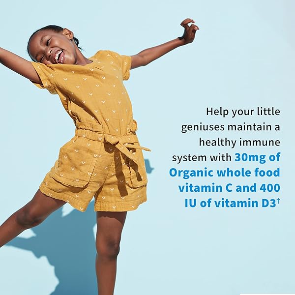 GARDEN OF LIFE KIDS PROBIOTICS, DR. FORMULATED PROBIOTICS ORGANIC KIDS+ VITAMIN C & D, STRAWBERRY BANANA, GLUTEN DAIRY & SOY FREE IMMUNE & DIGESTIVE HEALTH SUPPLEMENT, 30 CHEWABLES (SHELF STABLE)