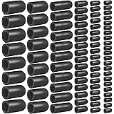 80PCS Vacuum Hose Caps, Connector Assortment 6 Sizes Black Rubber Cap, Automotive Topomatic Replacement Parts for Carburetor Vacuum Plugs, Intake Manifold Vacuum Fitting