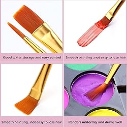 Acrylic Paint Brush Set, (20 Packs /200 pcs) Nylon