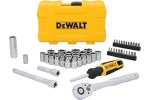 DEWALT Mechanics Tool Set, 3/8" Drive, 50 Piece (DWMT45423)