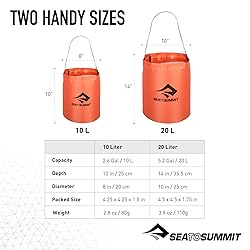 Sea to Summit Folding Bucket, Collapsible Camp