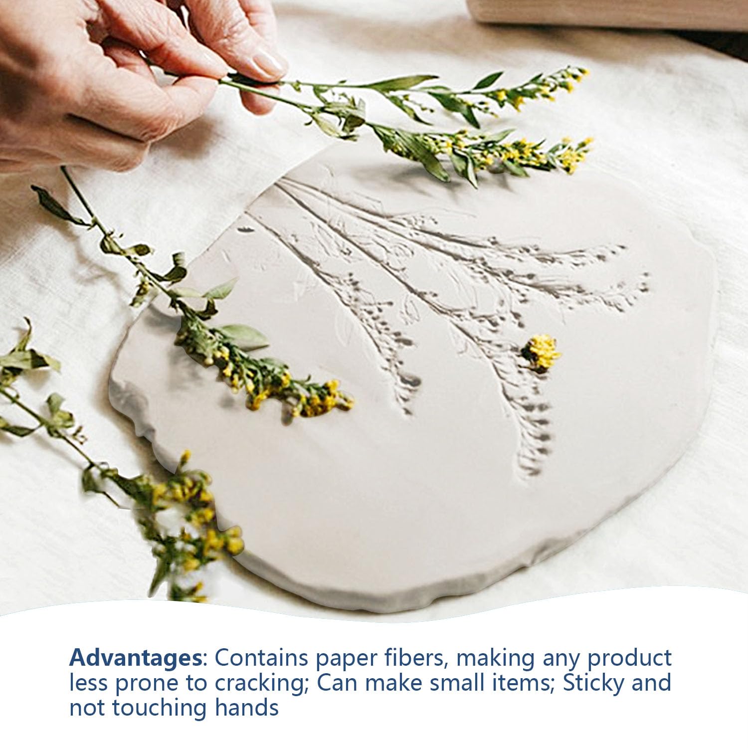 REALART Air Dry Clay for Adults (5lb Bucket White) Air Dry Clay Tools