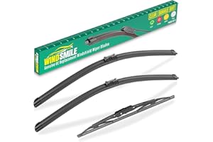 WINDSMILE 24"+17"+13" Windshield Wipers Blade for Terrain Chevy Equinox 2010-2017 OE Replacement All-Season Front and Rear Windshield Wiper Blade,Top Lock 19mm