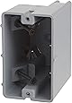 Madison Electric Products MSB1G One Gang Device Box with Depth Adjustable, Heavy Duty 42lb, Gray