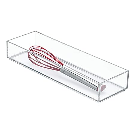 iDesign 49660EU Clarity Schubladen-Organizer, 10 x 30,5 x 5 cm, durchsichtig, kunststoff