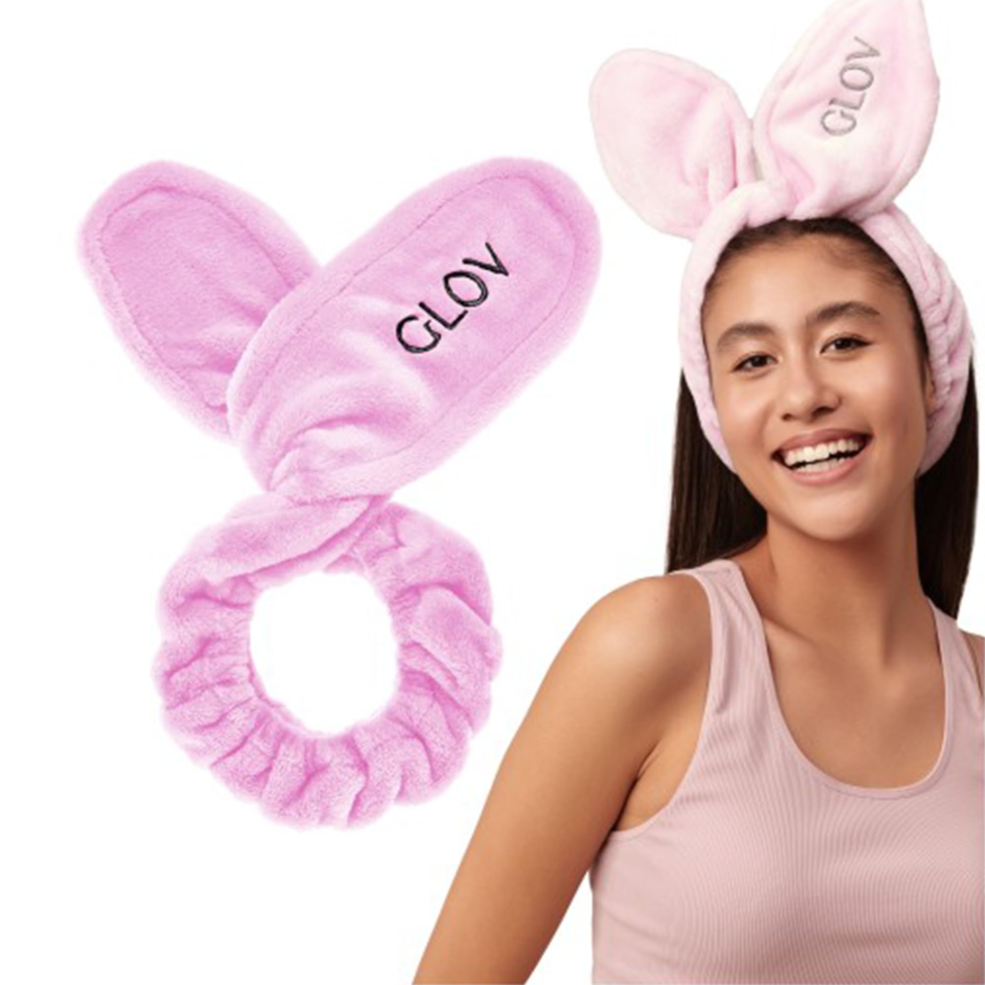 Glov Hair Makeup Headband Headband for Washing Face Adjustable Plush Hair Accessory for Women Girls Ideal for Skincare Spa and Beauty Routines Universal Fit Soft and Comfortable