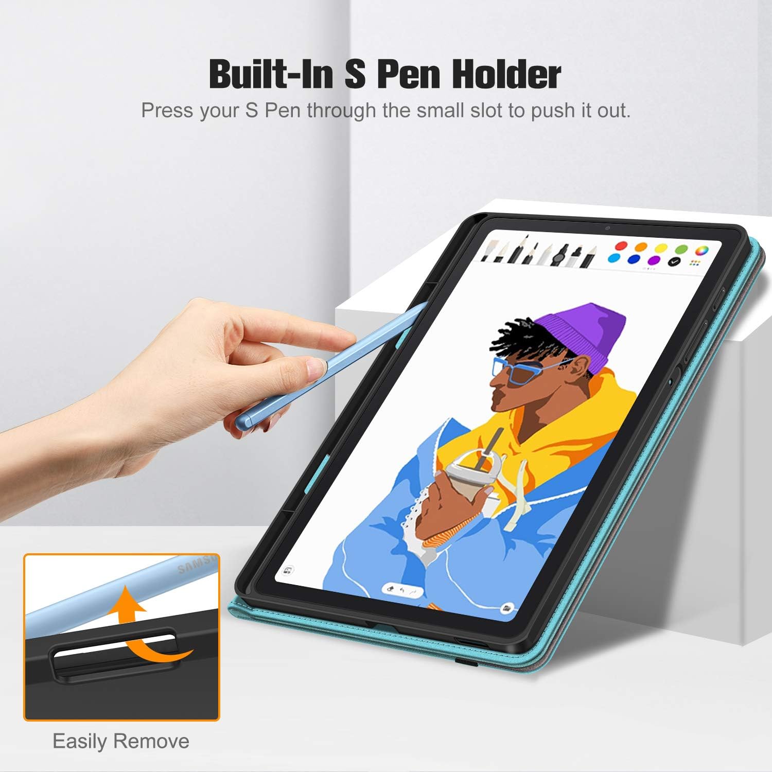 FINTIE Case for Samsung Galaxy Tab S6 Lite 10.4 Inch 2024/2022/ 2020 with S Pen Holder - Image 4