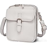 Vintage Messenger Bag,Womens Large Capacity Crossbody Leather Bags,Mini Shoulder Sling Pouch with Card Slots(6.1x3x8 inch)