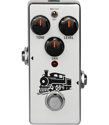 EX GEAR Professional Krush Overdrive Pedal, High-Gain Rock & Metal Guitar Effects Pedal, with Magnetic Base, Illuminated Stage-Ready LED Knobs & Custom Protective Gain Cover : Musical Instruments