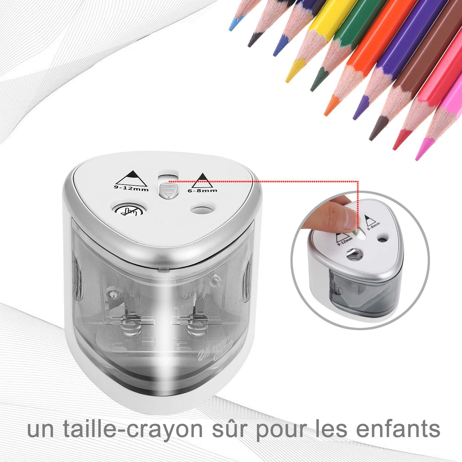 Topersun Taille Crayon De Couleur Pour Enfant Double Trous 6 12mm Pour Dessin Bureau Classe Et Famille Taille Crayons Fournitures De Bureau Eng Bouldermicrofinance Org