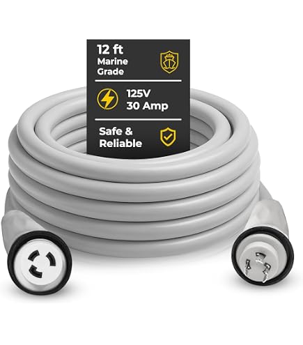 Amazon.com: Hubbell HBL61CM52W Marine Power Cable Set Marine Cable