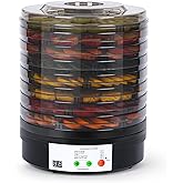 Food Dehydrator Machine, 8 BPA-Free 11.4" Trays Adjustable Temperature Controls Dehydrater for Jerky, Herbs, Fruit, Veggies, 