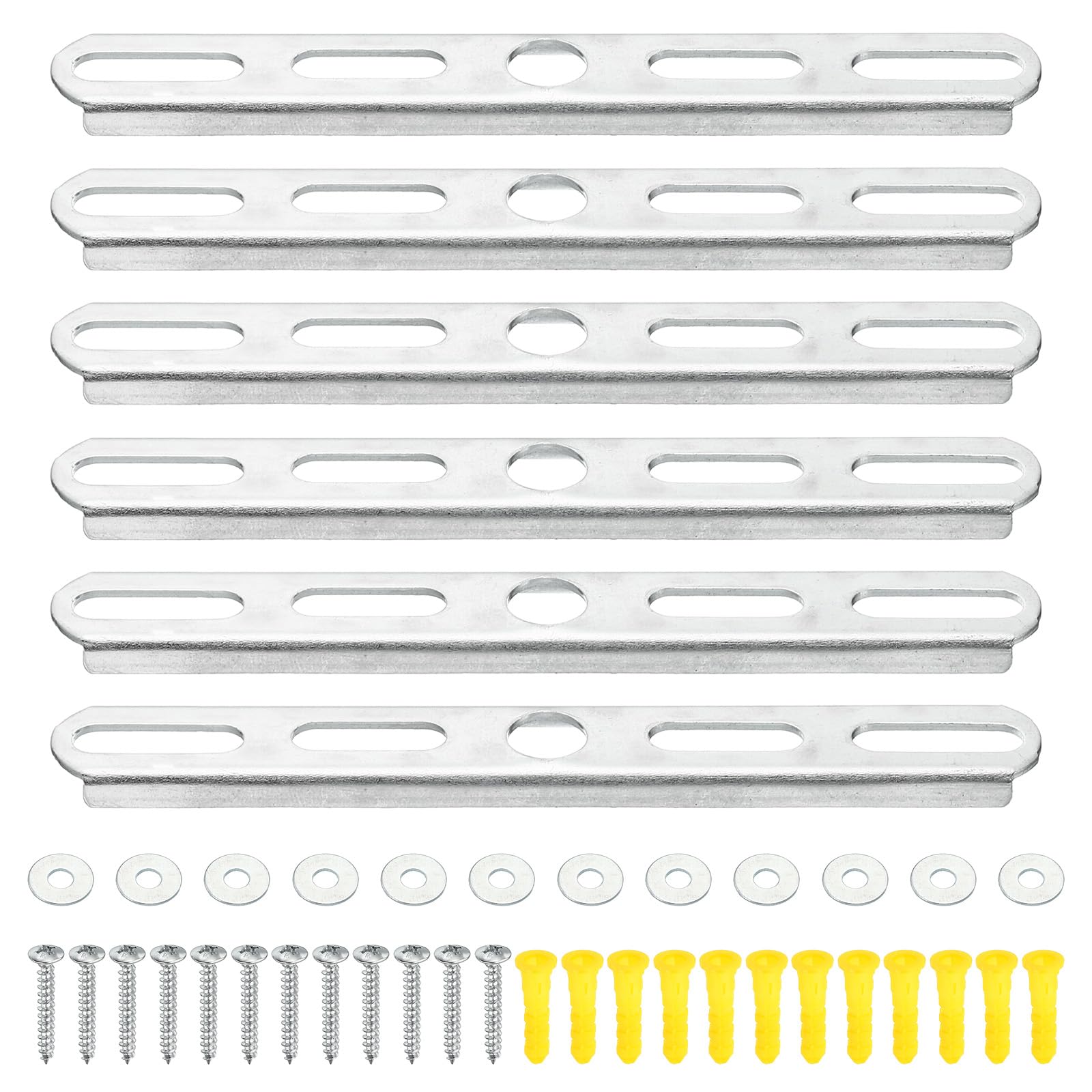 PATIKIL 130mm 5.1 Inch Ceiling Light Plate Kit, 6 Set Pendant Light Fixture Mounting Bracket Crossbar with Screw Nuts Accessories for Chandelier Wall Lighting