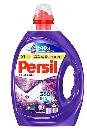 Persil Lavendel Frische-Gel, Flüssigwaschmittel, 360° Reinheit & Pflege, 2200 ml