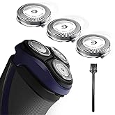 SH30 Replacement Heads Compatible with Philips Norelco Series 3000, 2000, 1000 Shavers, SH30 Blades for Philips Norelco 3900, 3600, 2400 Shaver, 3 Pieces Pack