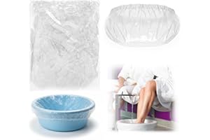 Dunzoom 300 Transparent Pedicure Liners Disposable Unbreakable Pedi Liners Disposable Fits Most Tub and Pedicure Foot Spa Home Use
