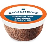 Cameron's Coffee Single Serve Pods, Flavored, Chocolate Caramel Brownie, 12 Count (Pack of 1)