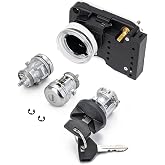 Ignition Switch Lock Cylinder Housing Assembly with 2 Door Lock &amp; 2 Key | Compatible with Dodge Ram 1500 2500 3500 1994-2002, Dakota Durango 1998-2000, Replace# 5003845AA, 56021346AB, 5003893AA