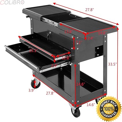 Amazon Com Colibrox Rolling Mechanics Tool Cart Slide Top Utility