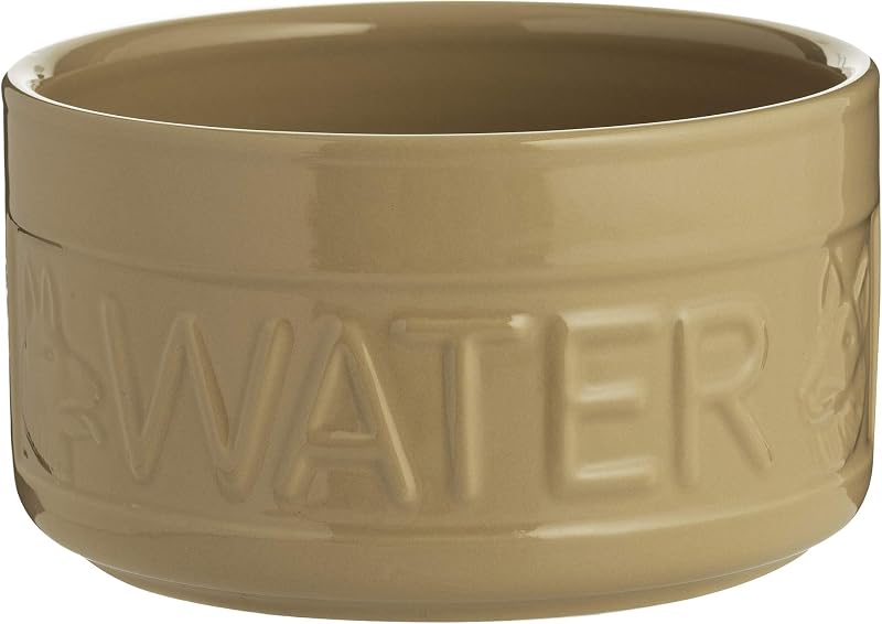 Mason Cash Cane Water Bowl 20cm Large Stoneware Pet Bowl 2.4 Litre