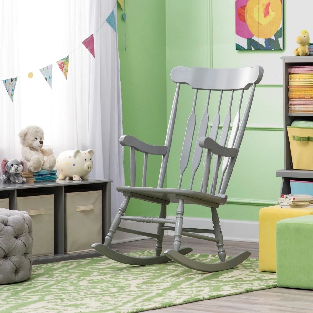 Best rocking chair nursery white and grey