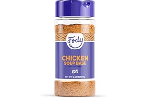 Fody Foods Chicken Soup Base & Seasoning, 10.6 Oz, Ready to Use, Garlic and Onion Free, Low FODMAP Certified, Gut & IBS Friendly, Non-GMO, Gluten Free