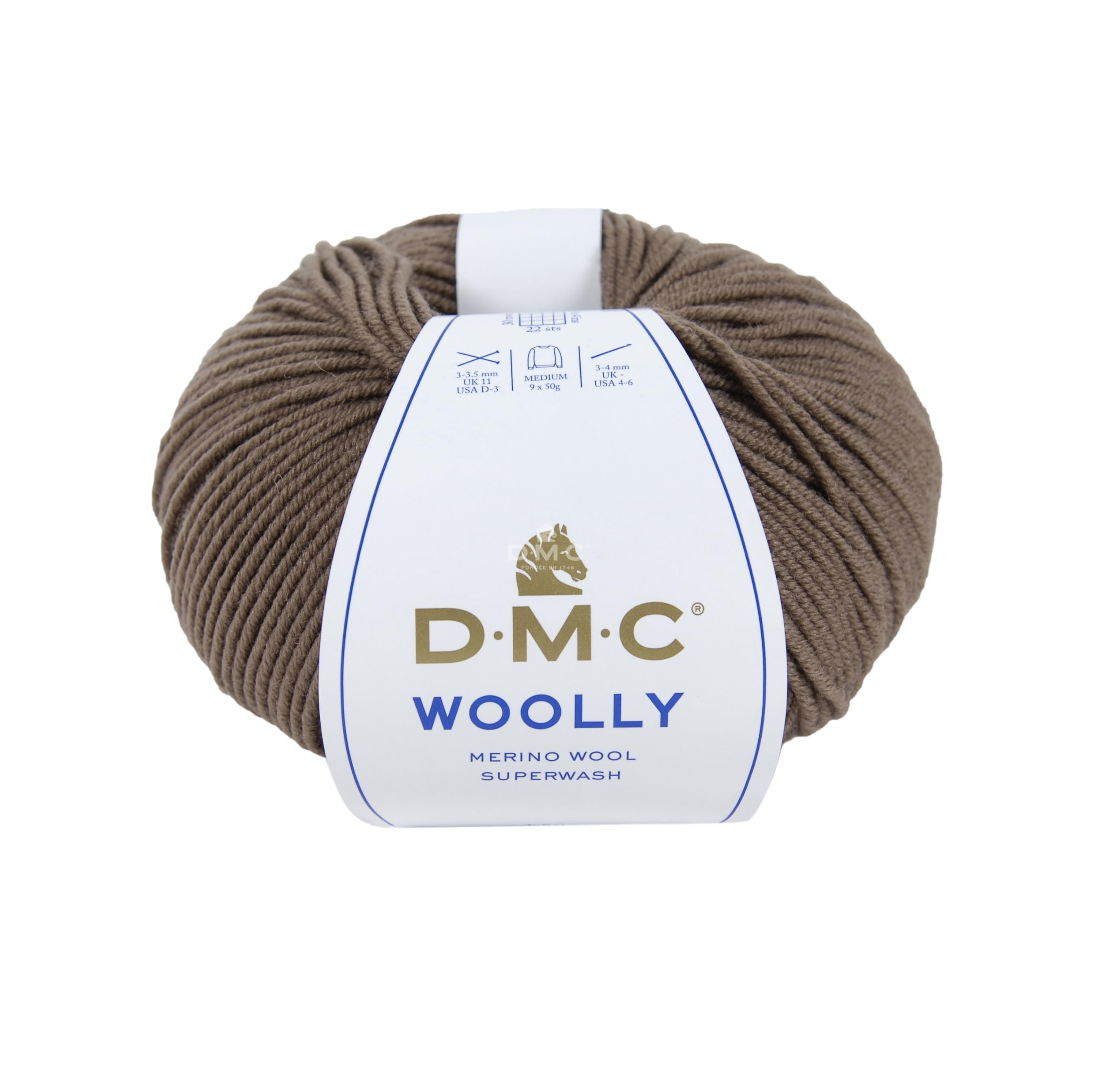 DMC Woolly Yarn, Colour (113), Light Brown, 50g