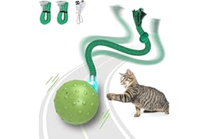Saolife Upgrade Interactive Cat Toys Ball, Motion Activated Electric Rolling Ball Toys for Cats/Kitty, Pets Smart Automatic Teaser, USB Rechargeable