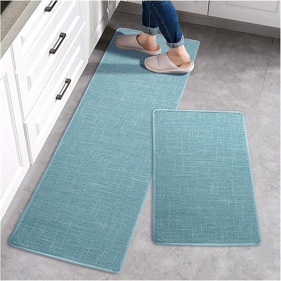 Kitchen mat Kitchen Floor Mats Can be Scrubbed, Waterabsorbent, Oil
