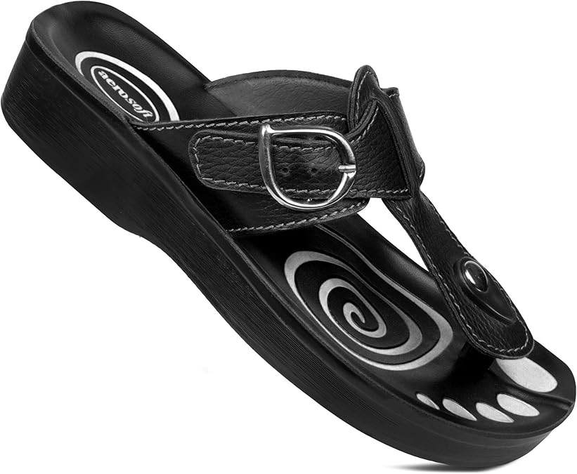 Aerosoft Flip Flops for Women Comfort Walking FlipFlops