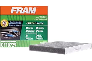 Fram Fresh Breeze Cabin Air Filter with Arm & Hammer Baking Soda, CF10729 for Select Chrysler, Dodge and Jeep Vehicles, white